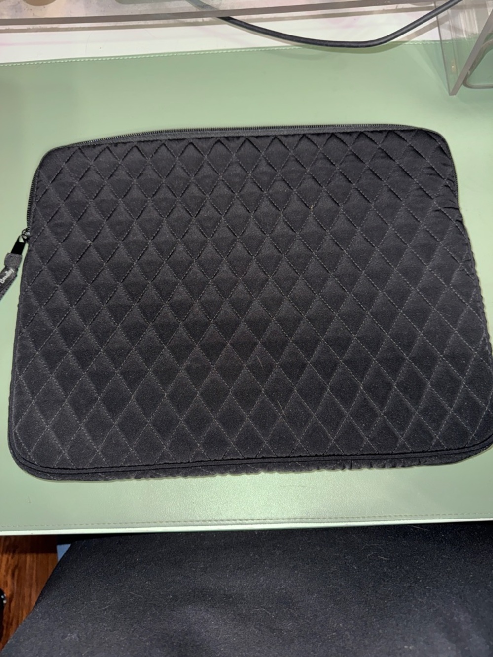 Quilted Vera Bradley Black Laptop Sleeve - Picture 6 of 6